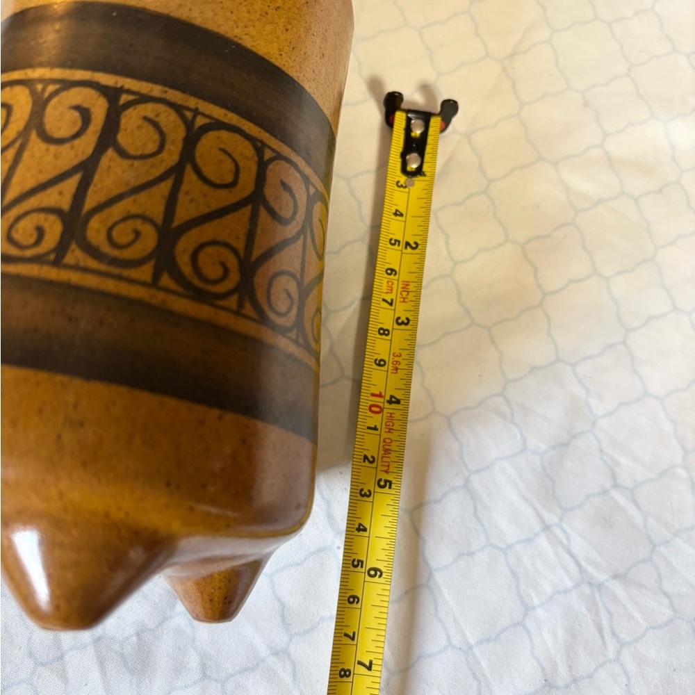 Vintage Israeli mid-century modern studio pottery vase - Picture 7 of 7